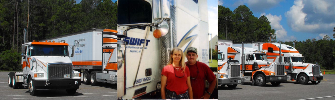 Truck Driving School Graduates Melvin and Caryn Boyd: September 2003