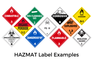 Hazmat label examples