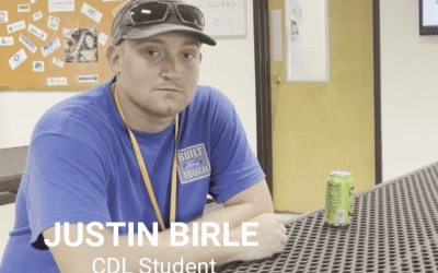 Truck Driving School Graduate Justin Birle